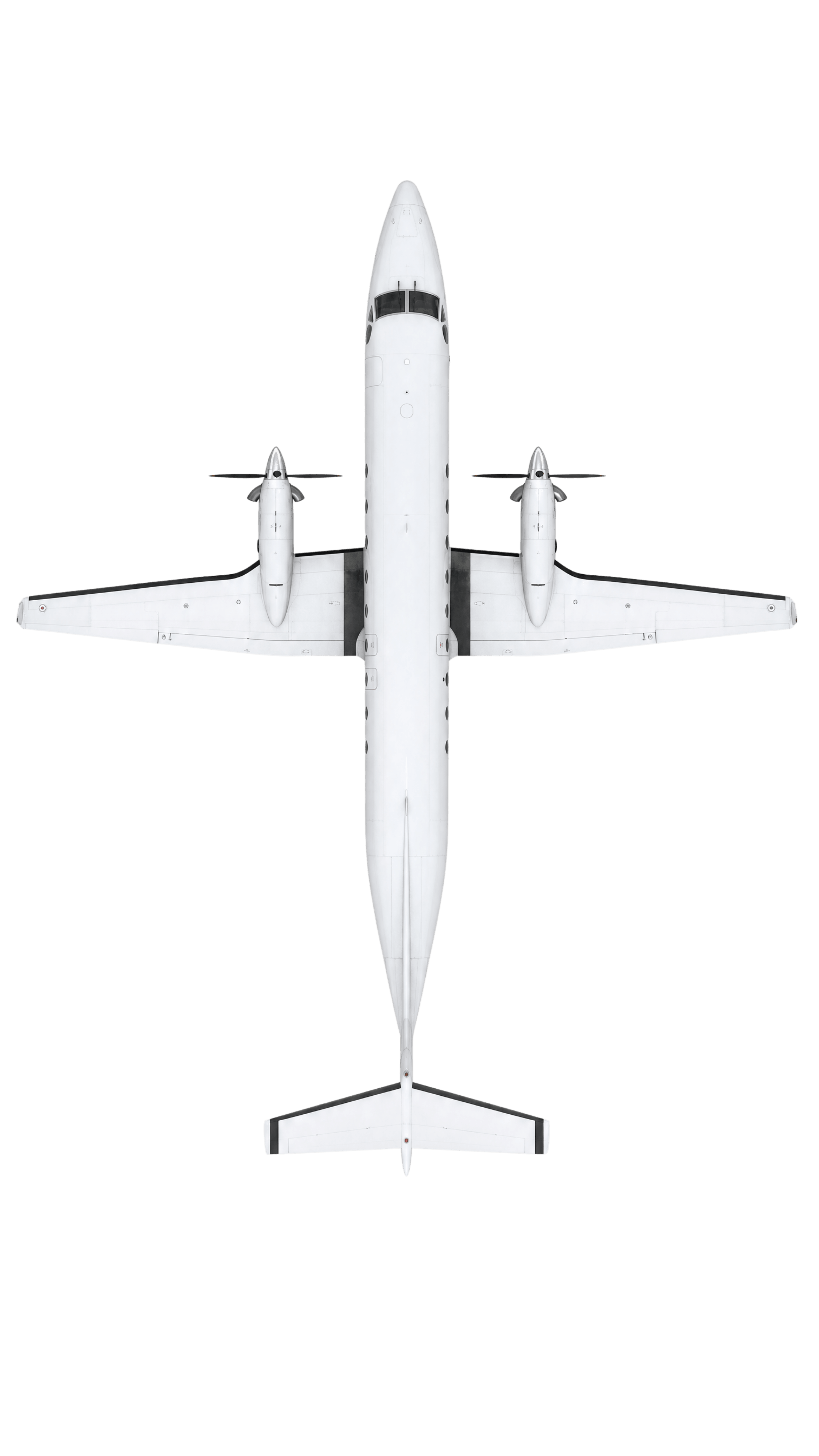 Beechcraft 1900D top-down view
